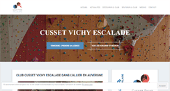 Desktop Screenshot of cusset-vichy-escalade.org